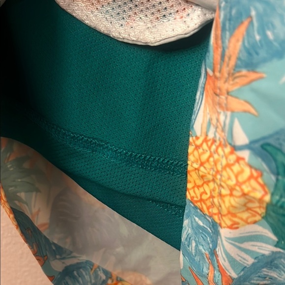 Vibrant Yellow and Green Board Shorts with Elastic Waistband - Picture 5 of 12